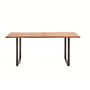 Kave Home Tisch Uxue von Kave Home L: 90 cm / B: 160 cm, Natur / Schwarz