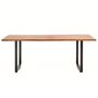 Kave Home Tisch Uxue von Kave Home L: 100 cm / B: 220 cm, Natur / Schwarz