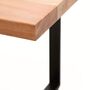 Kave Home Tisch Uxue von Kave Home L: 100 cm / B: 220 cm, Natur / Schwarz