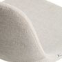 Kave Home Hohe Rückenlehne Hocker Zahara von Kave Home  Sitzhöhe: 75 cm, Chenille Beige