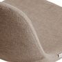 Kave Home Hohe Rückenlehne Hocker Zahara von Kave Home  Sitzhöhe: 75 cm, Chenille Braun