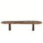Kave Home Marmor Couchtisch Pirita von Kave Home Braun / Nussbaum Finish