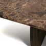 Kave Home Marmor Couchtisch Pirita von Kave Home Braun / Nussbaum Finish