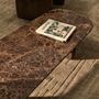 Kave Home Marmor Couchtisch Pirita von Kave Home Braun / Nussbaum Finish