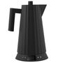 Alessi Elektrischer Wasserkocher Plissé von Alessi Schwarz