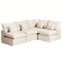 Kave Home Modulares 4-Sitzer-Ecksofa Ohne Pouf Anarela von Kave Home Beige