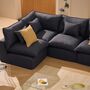 Kave Home Modulares 4-Sitzer-Ecksofa Ohne Pouf Anarela von Kave Home Dunkelgrau