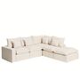Kave Home Modulares 4-Sitzer Ecksofa Mit Pouf Anarela von Kave Home Rechts, Beige