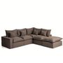 Kave Home Modulares 4-Sitzer Ecksofa Mit Pouf Anarela von Kave Home Rechts, Taupe
