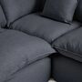 Kave Home Modulares 4-Sitzer Ecksofa Mit Pouf Anarela von Kave Home Links, Dunkelgrau