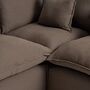 Kave Home Modulares 4-Sitzer Ecksofa Mit Pouf Anarela von Kave Home Links, Taupe