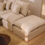 Kave Home Modulares 4-Sitzer Ecksofa Mit Pouf Anarela von Kave Home Links, Beige