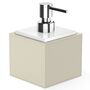 Decor Walther Seifenspender BROWNIE SSP von Decor Walther Lederimitat Sand, Weiss