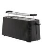 Alessi Langer Doppelfach-Toaster Plissé von Alessi Schwarz