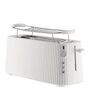 Alessi Langer Doppelfach-Toaster Plissé von Alessi Weiss