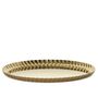 Alessi Rundes Tablett Pleats von Alessi Gold
