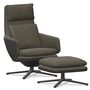 Grand Relax und Ottoman in Leder von Vitra -15 %
