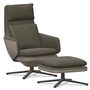 Grand Relax und Ottoman in Leder von Vitra -15 %