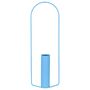 Fermob Zylindrische Vase Itac von Fermob Maya Blau E1