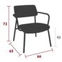 Fermob Indoor Lounge-Sessel Stoffbezug Studie von Fermob