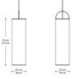 Gubi Pendelleuchte Silk Lantern von Gubi Soft Black Semi Matt