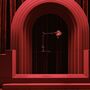 Artemide Tischleuchte Tolomeo Micro mit Fuß von Artemide Rubinrot-1