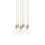 Muuto Cluster Pendelleuchten E27 von Muuto Beige Green, 7 Lampen
