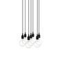 Muuto Cluster Pendelleuchten E27 von Muuto Black, 7 Lampen