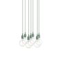 Muuto Cluster Pendelleuchten E27 von Muuto Light Green, 7 Lampen