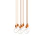 Muuto Cluster Pendelleuchten E27 von Muuto Light Orange, 7 Lampen