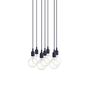 Muuto Cluster Pendelleuchten E27 von Muuto Midnight Blue, 7 Lampen