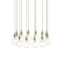 Muuto Cluster Pendelleuchten E27 von Muuto Beige Green, 12 Lampen