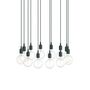 Muuto Cluster Pendelleuchten E27 von Muuto Dark Green, 12 Lampen