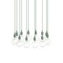 Muuto Cluster Pendelleuchten E27 von Muuto Light Green, 12 Lampen