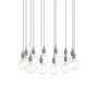 Muuto Cluster Pendelleuchten E27 von Muuto Light Grey, 12 Lampen