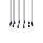 Muuto Cluster Pendelleuchten E27 von Muuto Midnight Blue, 12 Lampen