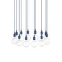 Muuto Cluster Pendelleuchten E27 von Muuto Pale Blue, 12 Lampen