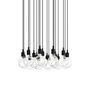 Muuto Cluster Pendelleuchten E27 von Muuto Black, 18 Lampen