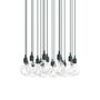 Muuto Cluster Pendelleuchten E27 von Muuto Dark Green, 18 Lampen