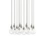 Muuto Cluster Pendelleuchten E27 von Muuto Light Grey, 18 Lampen