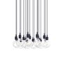 Muuto Cluster Pendelleuchten E27 von Muuto Midnight Blue, 18 Lampen