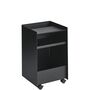 Muuto Rollcontainer Folded von Muuto Black, Offen niedrig