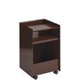 Muuto Rollcontainer Folded von Muuto Dark Red, Offen niedrig