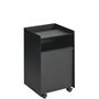 Muuto Rollcontainer Folded von Muuto Black, Geschlossen niedrig