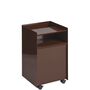 Muuto Rollcontainer Folded von Muuto Dark Red, Geschlossen niedrig