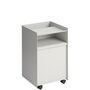 Muuto Rollcontainer Folded von Muuto Grey, Geschlossen niedrig