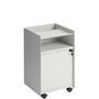 Muuto Rollcontainer Folded von Muuto Grey, Geschlossen niedrig mit Schloss