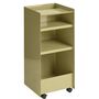 Muuto Rollcontainer Folded von Muuto Beige Green, Offen hoch