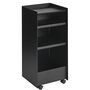 Muuto Rollcontainer Folded von Muuto Black, Offen hoch