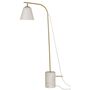 Norr11 Line One Aluminium weiss - Messing - Marmor weiss